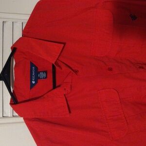 Red button up
